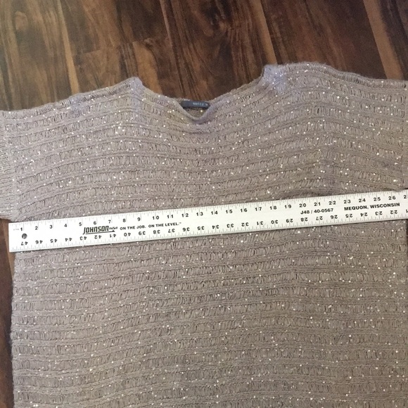 Sequined Oversized Pullover Sweater -M - Picture 5 of 6